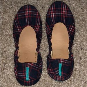 Tieks Heritage Plaid almost new. 10